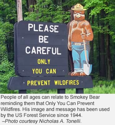 Outdoor activity walks hand-in-hand with wildfire awareness